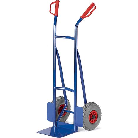 Rollcart kleine Stapelkarre aus Stahlrohr 300mm Schaufelbreite Luft