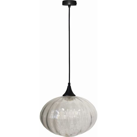 Suspension Candellux Exeter verre transp. Ø26,5 E27 (1/2)