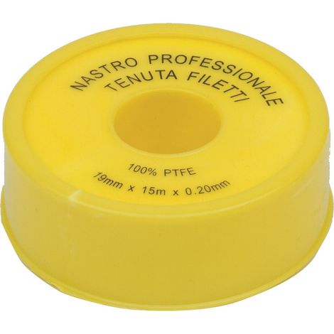 rotolo nastro Teflon professionale mm 19x15 mtl per tenuta filetti filettature