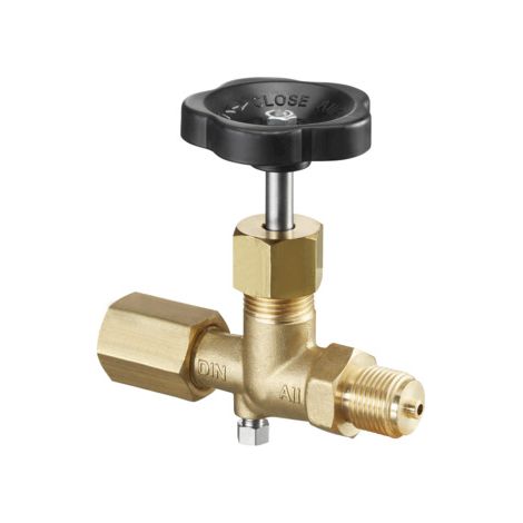 OVENTROP Manometerabsperrventil mit Spannmuffe und Zapfen, PN 250 DIN 16270-A-20 Ms, Messing/Niro, ohne Prüfanschluss, 1115004 (1/2)