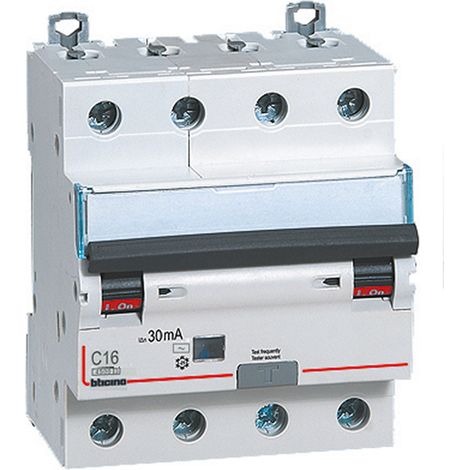 BTicino GA8843AC16 Disjoncteur différentiel BTDIN45 4P AC Type 16A (1/2)