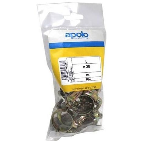 CELO bolsa 5 uds. abrazadera l m6 ø 42 b42l apolo , Bolsa 5 Uds. Abrazadera L M6 Ø 42 B42L de la marca Celo. (1/4)
