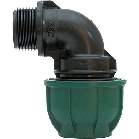 GOMITO A 90  ° CON DERIVAZIONE MASCHIO  EE  25 x 3/4 - PN 125- 10 pezzi  - IRRITEC