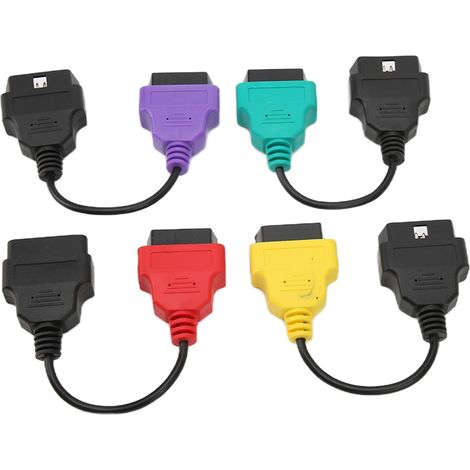 Câble adaptateur OBD2 pour scanner, connecteur de diagnostic, outil de diagnostic automobile, remplacement pour calculateur Fiat (1/5)