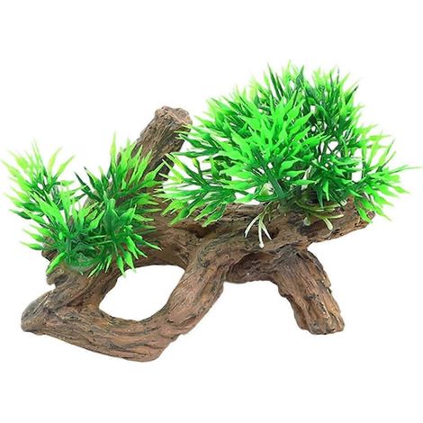 Sculpture de racine d'arbre artificielle en résine, ornement pour aquarium, embellit l'habitat des poissons sous-marins, multicolore (1/5)
