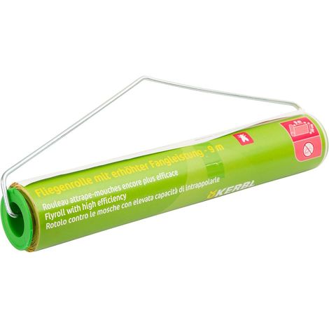 cit Kerbl FlyMaster 299847 - Mulinello da Appendere, Lunghezza Rotolo 9 m, Larghezza Rotolo 30 cm, Trappola per Insetti