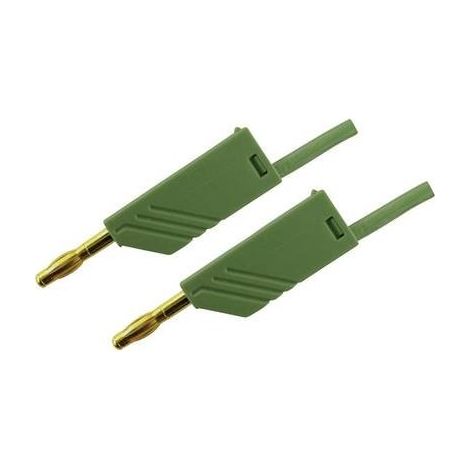 Hirschmann Test & Measurement MLN 50/2,5 GN Cavo di misura Spina a banana 4 mm Spina a banana 4 mm 0.50 m Verde 1 pz.