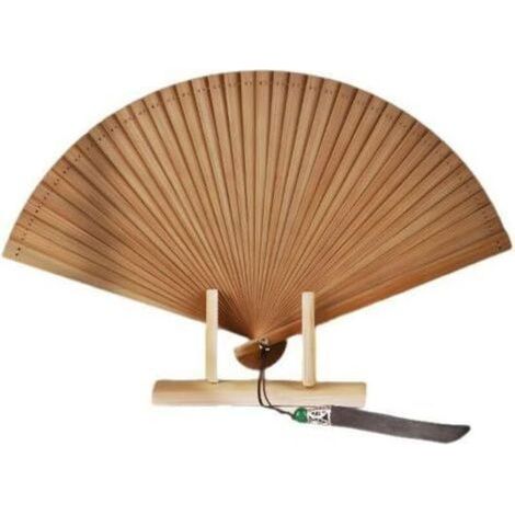 Éventail - En Bambou - Pliable - Pour Sauna Barbecue Fête - 1 Pièce (1/5)