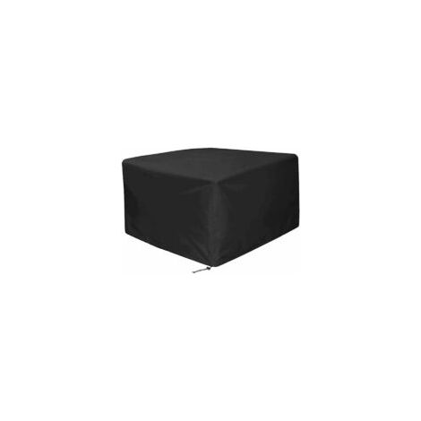 Housse De Table De Jardin - 120x120x74 Cm - Tissu Oxford 210D Imperméable - Noir - 1 Pièce (1/5)
