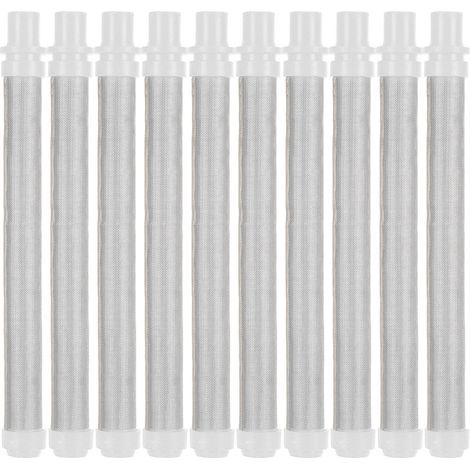 Filtre pour pistolet de pulvérisation sans air, 10 pièces, remplacement de rechange, accessoires de peinture à haute efficacité, blanc 50 mailles (1/5)