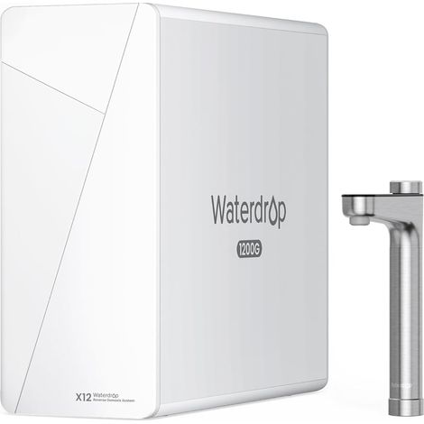 Waterdrop – Système d'osmose inverse alcalin minéral pH+ 1200 GPD – Filtration 11 étapes – Ratio 3:1 – Sous évier – Sans BPA