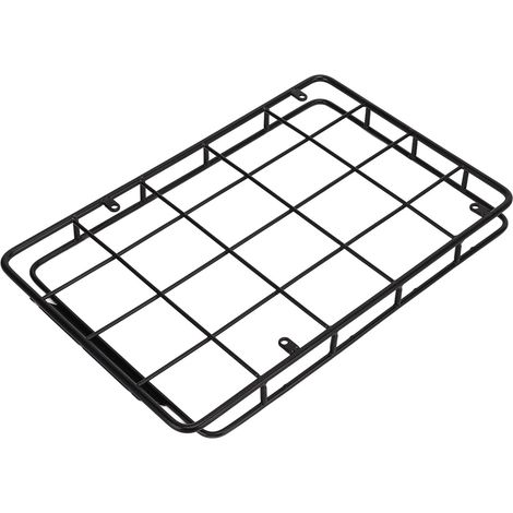 Porte-Bagages de Toit, Porte-Bagages de Voiture pour Porte-Bagages de Toit en Fer pour Pièces de Mise à Niveau de Chenilles Axiales SCX10 1/10 (1/5)