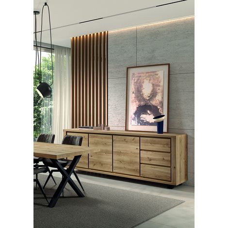 Buffet/bahut contemporain 238 cm chêne hudson Heria (1/5)