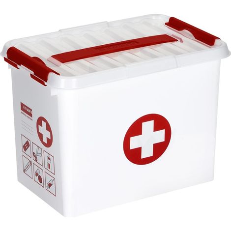 Sunware ErsteHilfe-Box inklusive Deckel 9 L 30 x 20 x 22 cm Boxen, Körbchen & Kisten