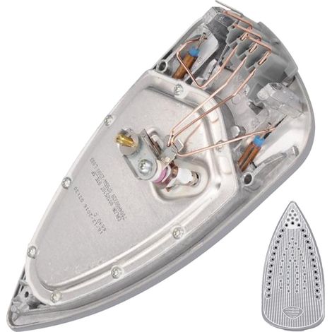 Ersatzteil - Bügeleisensohle komplett mit Thermostat -  - CALOR, TEFAL, MOULINEX
