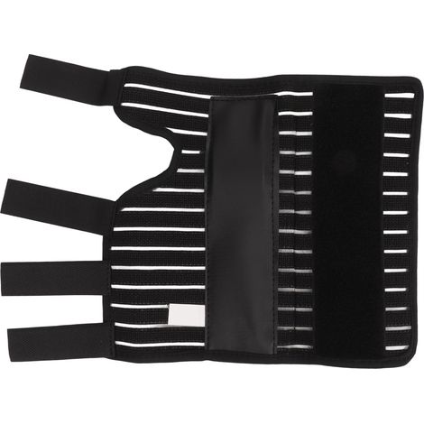 Attelle de poignet de sport respirante, confortable, élastique et réglable, pour syndrome du canal carpien, avec bande de compression, noire, taille M (1/5)