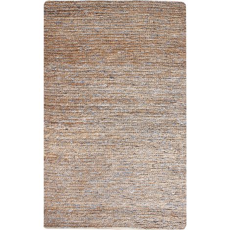 VIVARAISE - Tapis Parry en chanvre et laine - Gris - 160 x 230 cm (1/2)