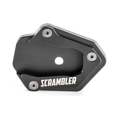 (Tout noir) Compatible avec Ducati Scrambler 2014-2018 : béquille latérale en acier inoxydable, extension et support maxpower (1/5)