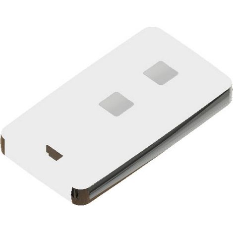 TEKO 13122.47 Boîtier de télécommande 71.5 x 39.3 x 11.5 ABS, Zinc blanc, chrome 1 pc(s)