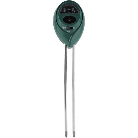 Sensore di umidità del terreno 3 in 1, monitor dell'acqua nel terreno, idrometro per giardinaggio, piante, fiori e giardino -Crezuo