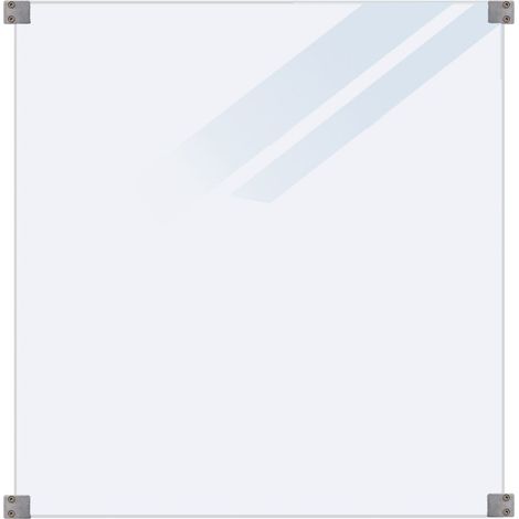 Plus Glaszaun 90 x 91 cm mattes Glas gehärtetes 6 mm Glas Holzzäune (1/3)