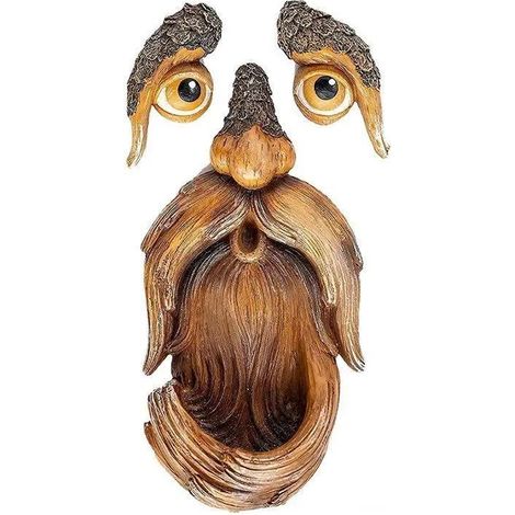 Baumförmiger Vogelfutterspender, Garten- und Rasendekoration, Vogelnest, einzigartiges Dekorationsobjekt aus Kunstharz, 15 x 8 cm. (1/5)