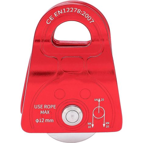 Poulie simple à plaque latérale 2024Camnal en aluminium aéronautique antidérapant pour équipements sportifs