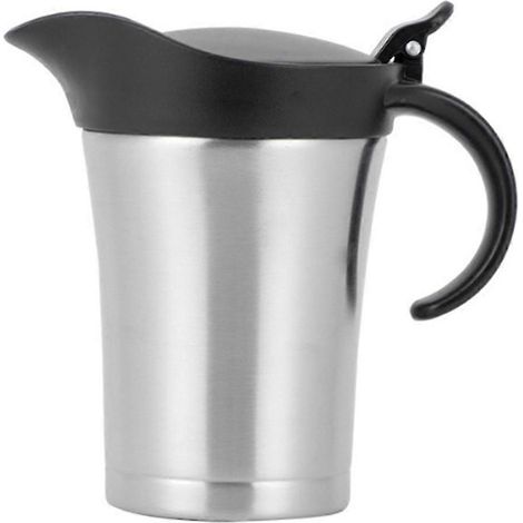 Saucière isotherme à double paroi, en acier inoxydable avec couvercle, thermos idéal pour la sauce, 750 ml HF (1/5)