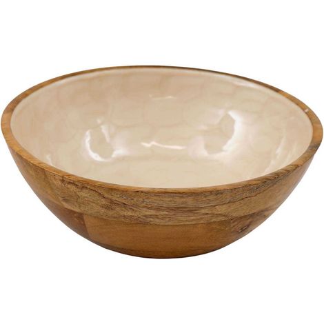 Bol en manguier et émail Nacre 17.5 cm (1/2)