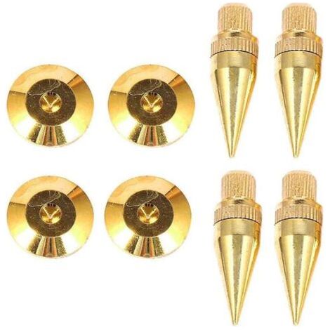 BUNTHAUS PA 4 Pièces Isolation M6 36mm Plaqué Cuivre Spike Base Pad Pour Haut-Parleur Amplificateur (1/4)