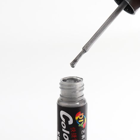 Stylo retouche Peinture, Stylo Anti Rayure Voiture, Crayon Anti Rayure Voiture efface carrosserie, Bombe Peinture Noir Mat pour Moto Voiture Vélo Peinture Rouge Blanc, Noir, Argent (Noir) (1/4)