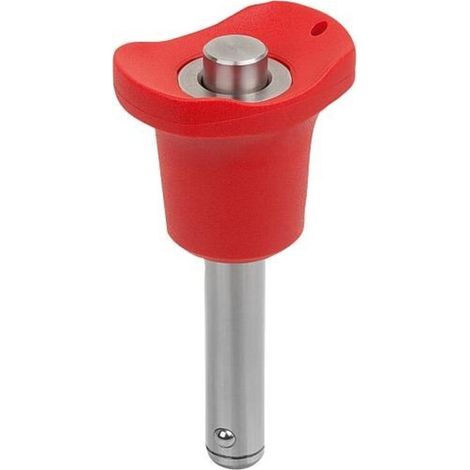 KIPP Kugelsperrbolzen mit Pilzgriff 8mm 45mm Edelstahl 1.4542 (1/4)