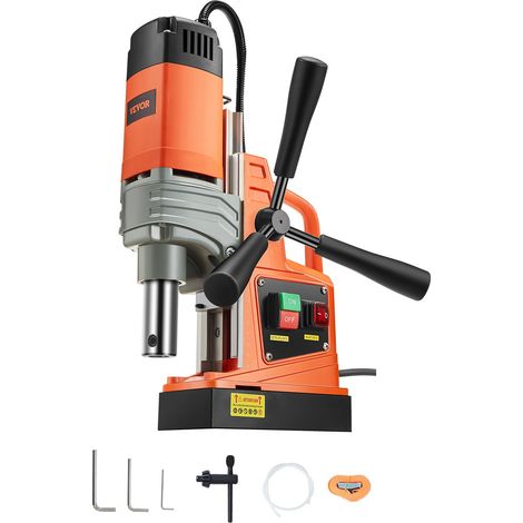Perceuse Magnétique Diamètre 40 mm Profondeur 50 mm Carotteuse à Diamant 1300 W 13000 N 810 tr/min Perceuse à Colonne Trou Net pour Rénovation Maison Construction de Navire Chemin de Fer Pont (1/5)