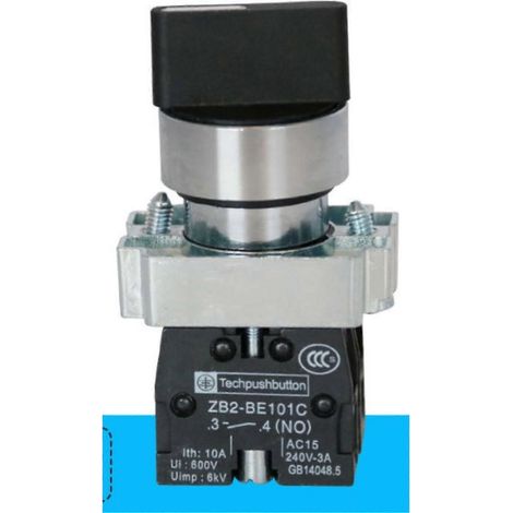 XB2-BD33 3-standen sleutelvergrendelingsschakelaar Zelfvergrendelend / twee normaal open (1/4)