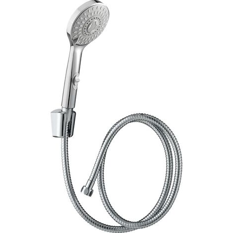 Cindy 5-Duschset mit Stoppdüse und 1,50 m Metallschlauch, Wirquin 60720870, grau (1/4)
