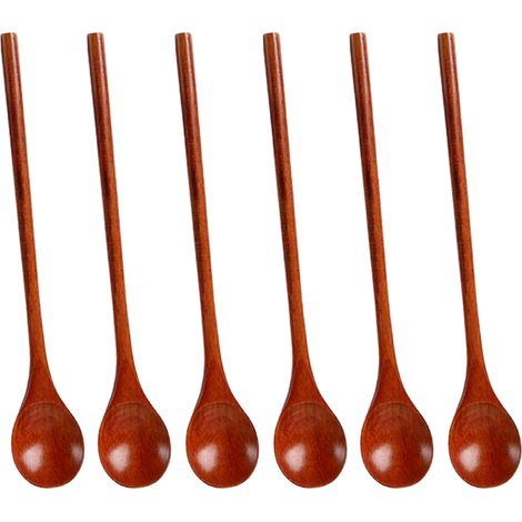 Cuillère En Bois - 20 Cm - Pour Cuisine Et Table - Lot De 6 (1/5)