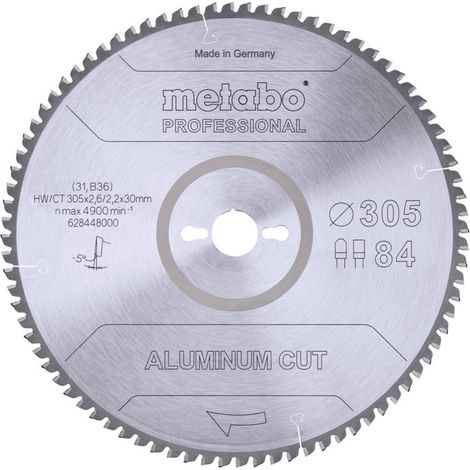 Metabo Sägeblatt aluminium cut - professional, 305x30 Z84 FZ/TZ 5°neg (1/3)