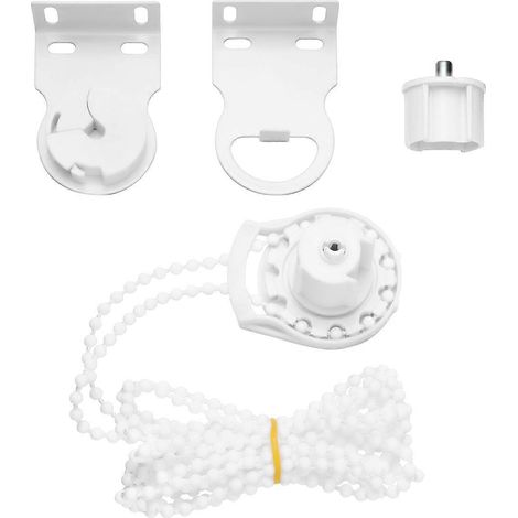 VORCOOL 1 Jeu de chaînettes à billes pour store enrouleur avec connecteurs à âme métallique pour stores enrouleurs (Blanc) (1/3)