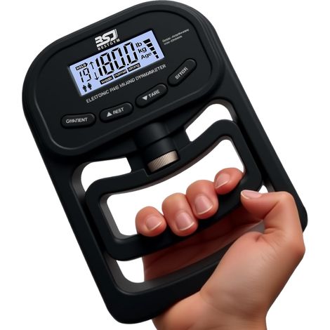 Elektronisches Handdynamometer, 180 kg Kapazität. Manuelles Krafttrainingsgerät für Sport, Heimgebrauch und Rehabilitation. (1/3)