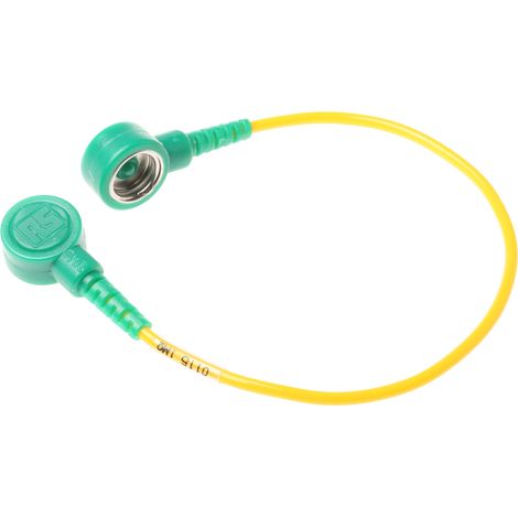 Cordon ESD de mise à la terre RS PRO, Liaison, 0.18m 10mm Droit ( Prix pour 1 )