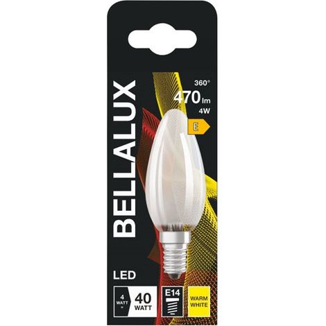 BELLALUX - Bellalux led dépoli flamme E14 4 W chaud 470 lm (1/2)