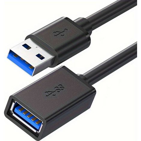 Cable Alargador USB 3.0 Nanocable 10.01.0901-BK/ USB Macho - USB Hembra/ 1m/ Negro (1/5)