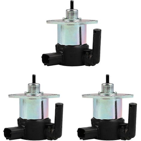 3X 1C01060017 Électrovanne d'arrêt de carburant pour moteur V3300/V3600/V2203/V1505 1C01060015 (1/5)