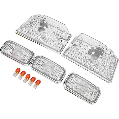 Feux de toit avec ampoules LED jaunes, lentille transparente 15060523, remplacement pour Hummer H2 SUV 2003‑2009 (1/5)
