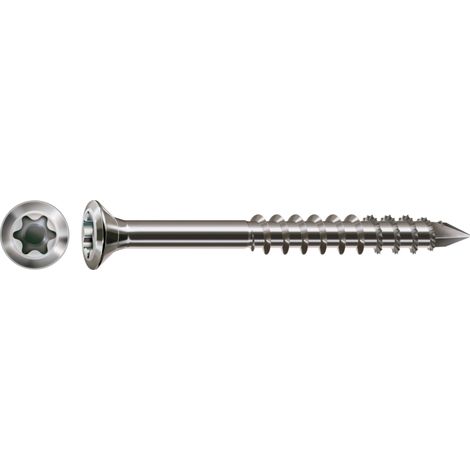 Spax-S 4x60 A2 Linsensenkkopf Kleiner Kopf T-Star Plus T15 Teilgewinde Cut