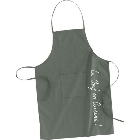Tablier de Cuisine "Cuistot" 84cm Kaki (1/4)