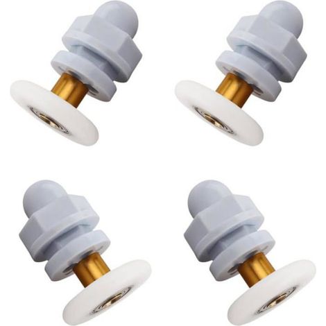 Roue Pour Porte De Douche - 25 mm - Pour Cabine De Douche En Verre 4 À 6 Mm - 4 Pièces (1/5)
