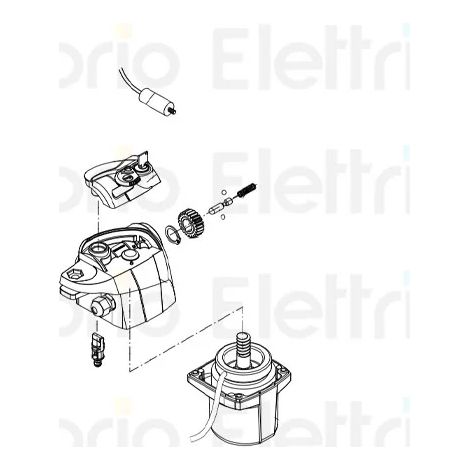 beninca pièce détachée bill50ml gauche motoréducteur à bras 968604118
