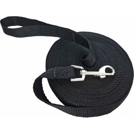 10m Black Dog Leash, Dog Training Leash, Long Leash for Small to Large Dogs (1/5)