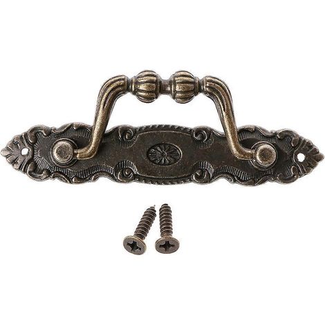 Antiker Möbelgriff, Türgriff aus Bronze, Vintage-Kommodenknopf (1/5)